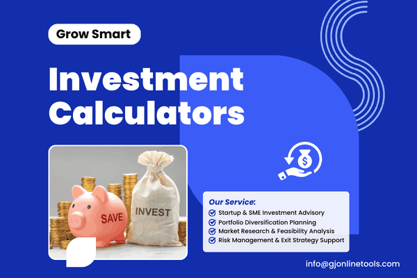 Investment Calculators - Various Financial Online Tools